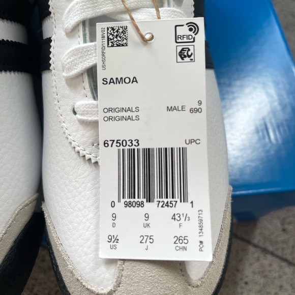 ADIDAS Originals Men’s Samoa, Cloud White/Black - Picture 13 of 16